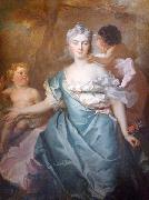Nicolas de Largilliere La marquise de la Tour Maubourg et ses deux filles china oil painting artist